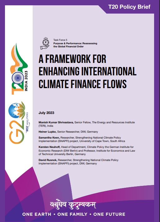 A Framework for Enhancing International Climate Finance Flows