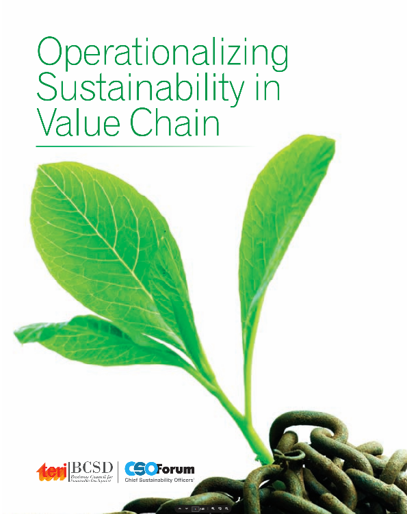 Operationalizing Sustainability in Value Chain