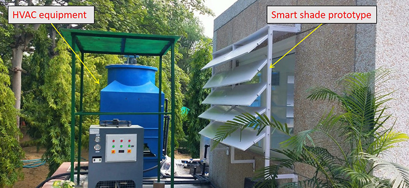 Smart shade and HVAC system integration with Demo Habitat